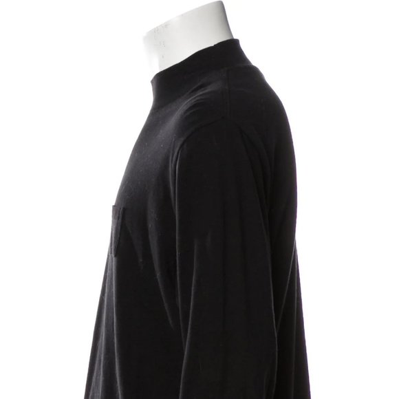 Aimé Leon Dore Black Mock Neck Long Sleeve Sweater Shirt, Size M - Picture 13 of 16